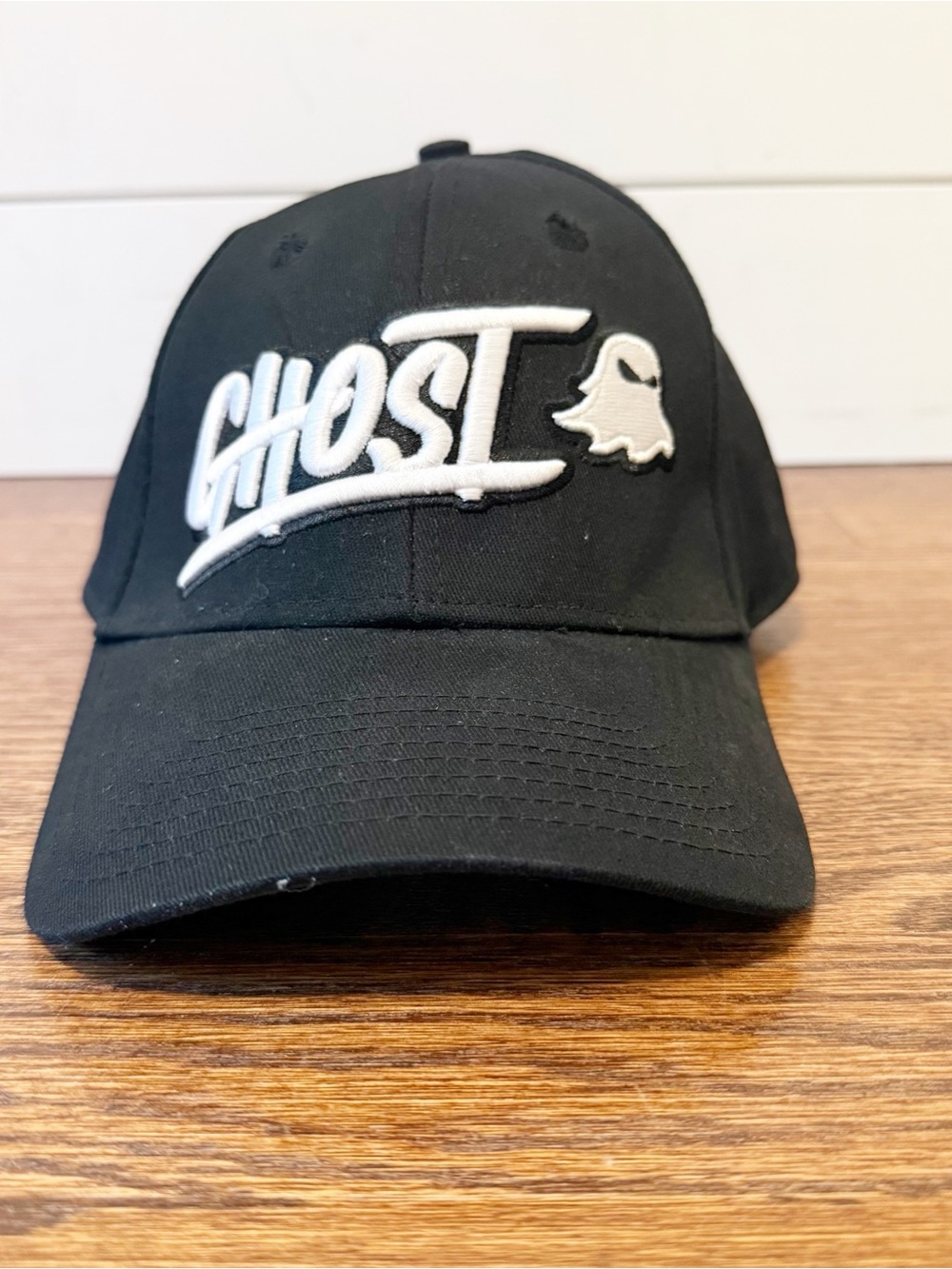 GHOST® | Black Core Embroidered Logo Baseball Adjustable Hat One Size